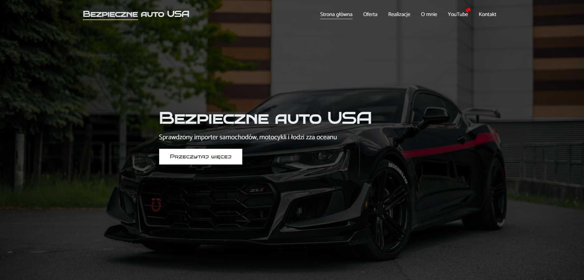 An image of the Bezpieczne Auto USA project.